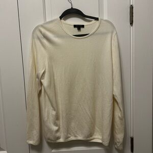 Ann Taylor Men's Ivory Crewneck Sweater